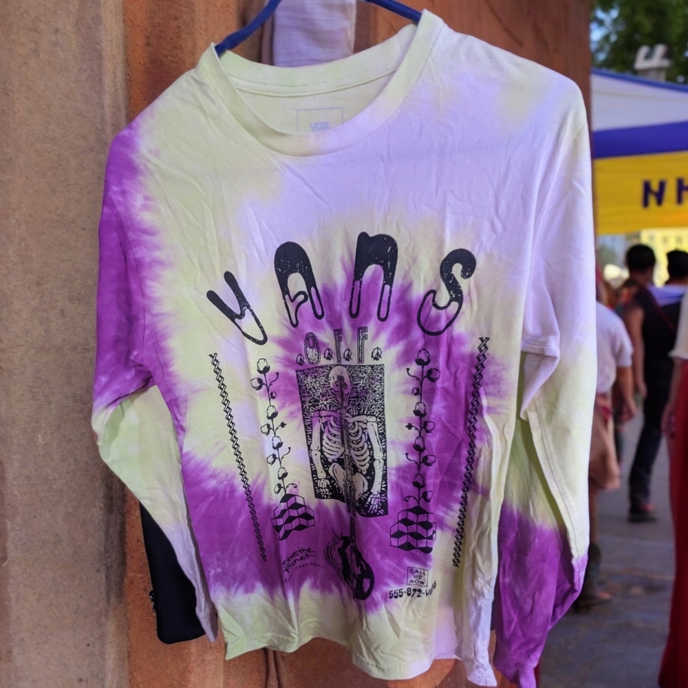Vans tie-dye long sleeve shirt